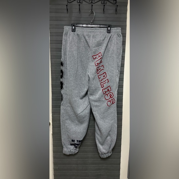 New with Tags New Look Brand Women plus size Logo jogger sweatpants grey - Picture 2 of 9